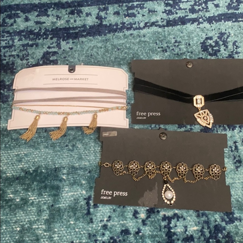 3 brand new Nordstrom chokers